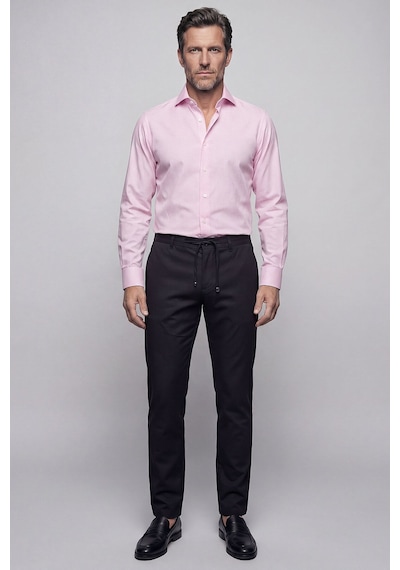 Bisse Pembe Regular Fit Cepsiz Uzun İtalyan Kaya Gömlek Gmeks261074 C29