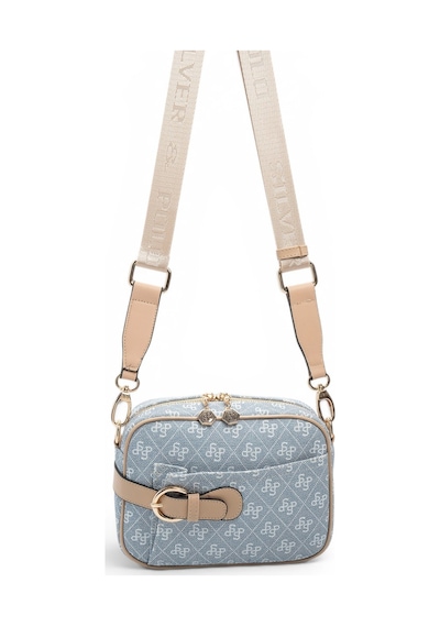 Silver & Polo Silver Polo Mavi - Ten Monogram Kadın Çapraz Çanta Sp1256
