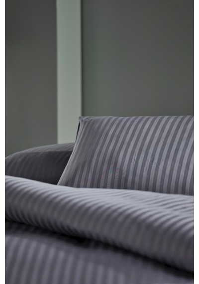 Doqu Home Saten Artline Nevresim Takımı Çift King Size - Gri