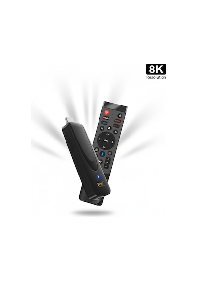 8k Ultra Hd Android Tv Stick 5g Wifi Bluetooth 4 Çekirdek Akıllı Tv Dönüştürücü