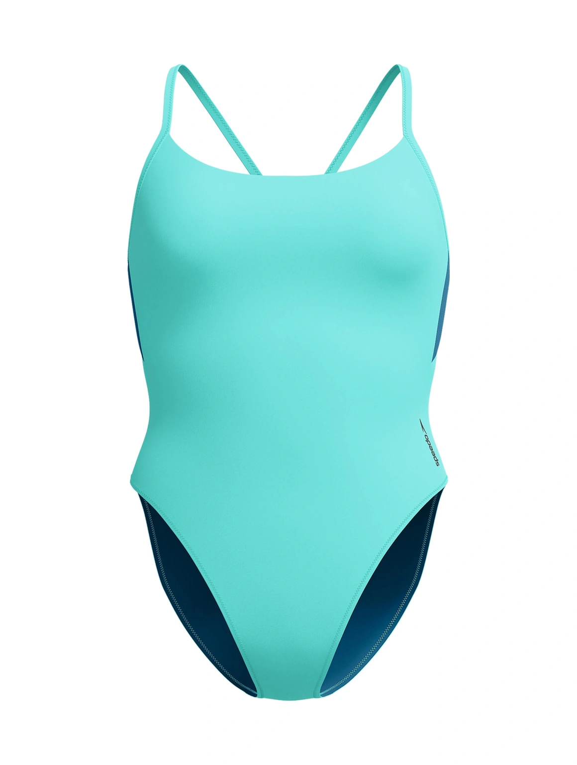 Speedo Solid Racerback Kadın Yüzücü Mayosu Turkuaz