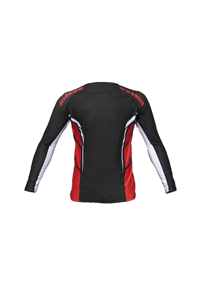 Dosmai Dijital Baskılı Uzun Kollu Rashguard Siyah Kırmızı Rg071 Beyaz - Kırmızı