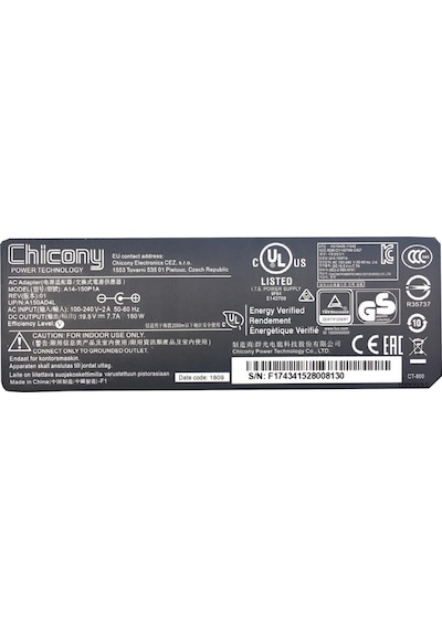 Monster Uyumlu Laptop Adaptörü & Şarj Aleti 19.5V 7.7A 150W 5.5 x Monster Uyumlu Laptop Adaptörü & Şarj Aleti 19.5V 7.7A 150W 5.5 x