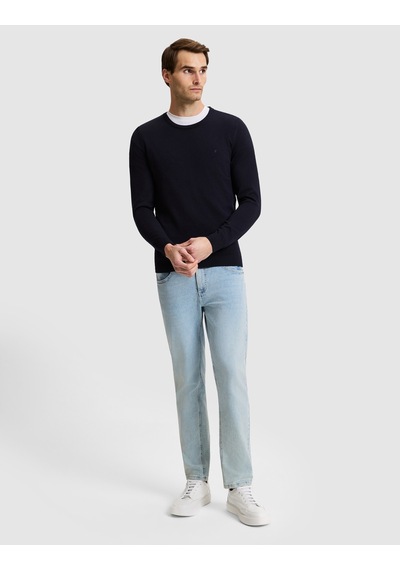 Pierre Cardin Lacivert Slim Fit Bisiklet Yaka Basic Triko Kazak 50331501-vr033