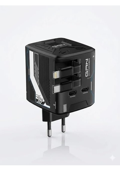 Tr Ac-122 40w Hızlı Şarj Adaptörü, 2x Usb-c Çıkışlı Çoklu Şarj Cihazı