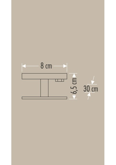 Cata Ct4795a 15w Platınıum Wallwasher 30cm Amber Beyaz