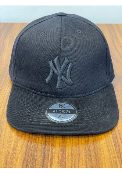 Hamze Ny Yankees New York Nakış Hip Hop Snapback Rapper Şapka Cap Siyah - Siyah