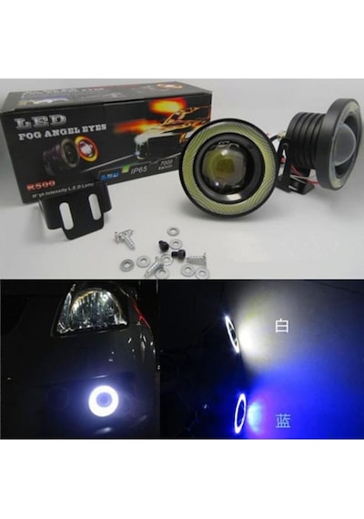 Ledli Mercekli Sis Farı 89mm Beyaz Sis Farı