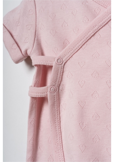 Babycosy Organic Wear %100 Organik Pamuk,2'li Kruvaze Kısa Kollu Bebek Tulum Little Princess Yazlık Kız Bebek Tulum Pembe Babycosy Organic Wear %100 Organik Pamuk,2'li Kruvaze Kısa Kollu Bebek Tulum Little Princess Yazlık Kız Bebek Tulum Pembe