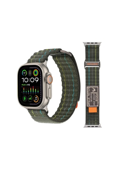 Wearfitpro Apple Uyumlu Watch Ultra 2, 3, 8, 9, 10  Focus Trail Loop Akıllı Saat Kordonu - Kayışı 45-49mm