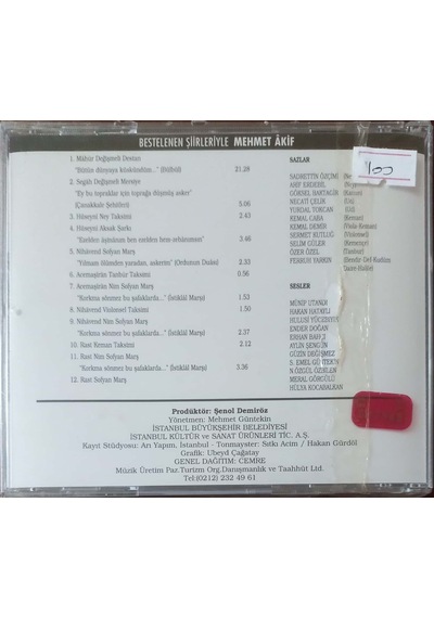 Plak Değildir Cd Dir Cd Mehmet Akif Bestelenen Şiirleriyle Kırm