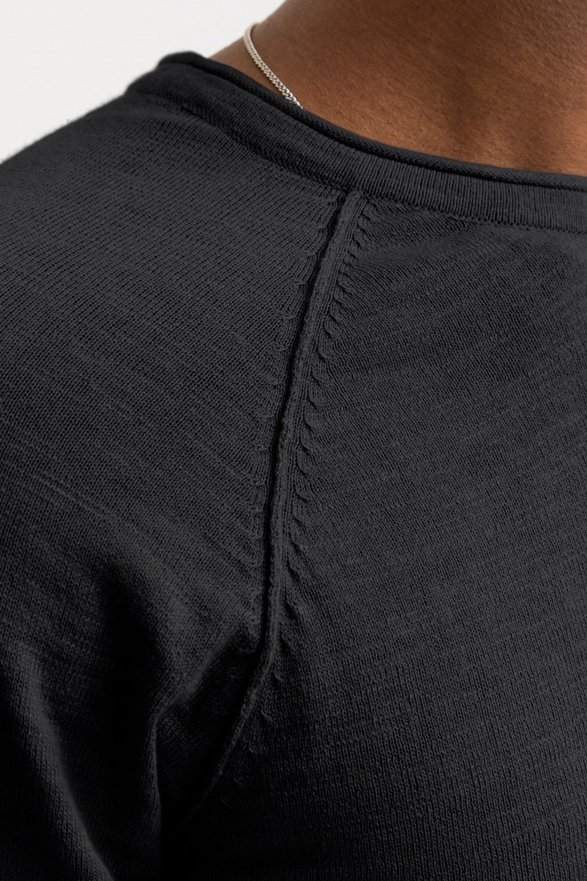 Jack & Jones Erkek Kazak 12269654 Siyah Siyah