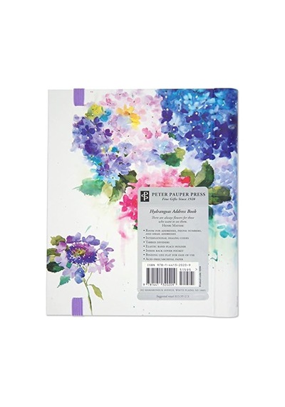Hydrangeas Lg Addr Bk 103 Ivory