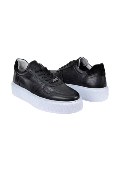Hammer Jack Hakiki Deri Erkek Spor Ayakkabı Sneaker Hj-23020-m Siyah-siyah Siyah