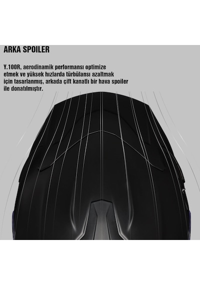 Nexx Y.100R Baron Kapalı Motosiklet Kaskı Mat Siyah