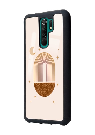 Xiaomi Redmi 9 Nude Art Night Tasarımlı Glossy Telefon Kılıfı Siyah