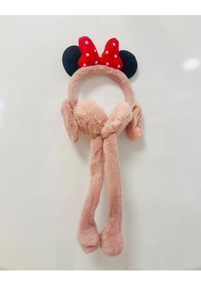Ga&La Gala Sesli Harektli Mıckey Mause Çocuk Peluş Kulaklık Pudra