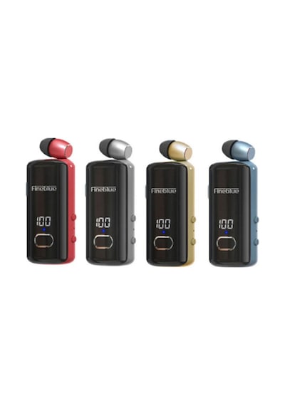Fineblue F580 Dijital Göstergeli Makaralı Titreşimli Bluetooth Kulaklık Mavi