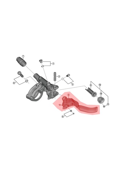 Shimano Deore Xt Bl-m8100 Kol Ünitesi Sol Y2rr98020 Siyah
