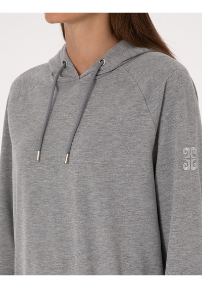 Pierre Cardin Kadın Gri Melanj Sweatshirt 50312020-vr086