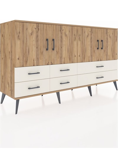 Hyperion Konsol 6 Raflı 6 Çekmeceli 4 Kapaklı 176x44x99 Çam-çam/a Çam-çam/aytaşı Hyperion Konsol 6 Raflı 6 Çekmeceli 4 Kapaklı 176x44x99 Çam-çam/a Çam-çam/aytaşı