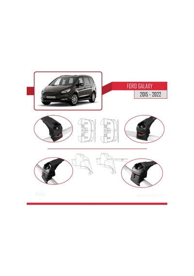 Ford Galaxy 2 Cd390 2015-2022 Arası İle Uyumlu Ace-2 Ara Atkı T