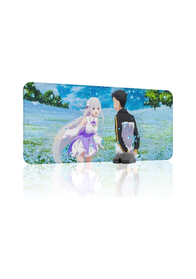 Re Zero Kaymaz Dikişli Kauçuk Oyuncu Mousepad V3 - 90x40 Xxl Gaming Mouse Pad Fare Altlığı