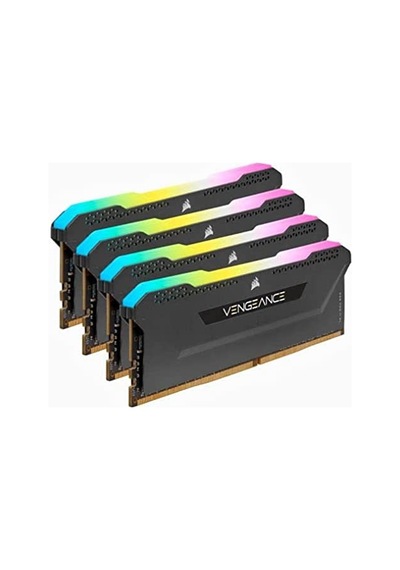 Corsair Bellek Ram Corsaır Ddr4 3200 64gb C16 Ven. Rgb Pro Sl K4 4x16gb,vengeance,1.35v,siyah 16-20-20-38 Intel İçin