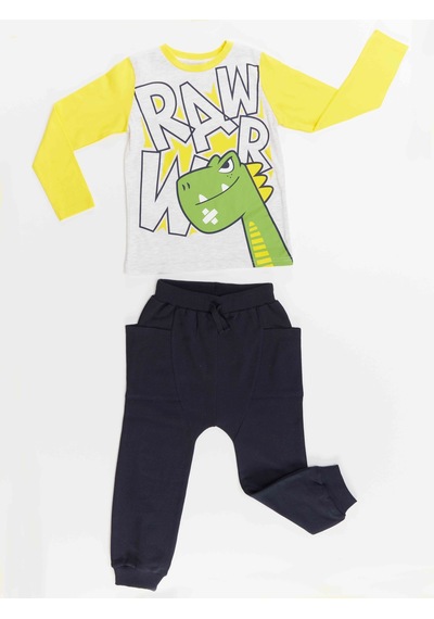 Rawr Dino Erkek Çocuk T-shirt Pantolon Takım