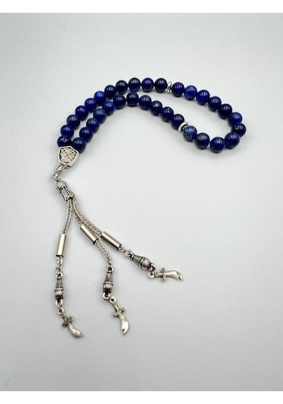 Sertifikalı Lapis Lazuli Doğal Taş Tesbih 8 Mm Aaa Kalite