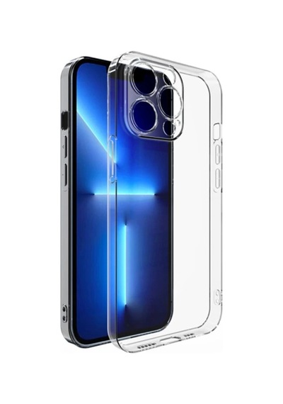 Ally İphone 13 Pro Max Kılıf Kamera Korumalı Ultra İnce Şeffaf Silikon Kılıf- 5775 Çok Renkli