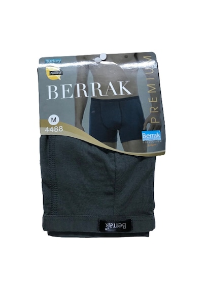 Berrak 4'lü Paket 4488 Ince Lastikli Modal Erkek Füme Boxer Short