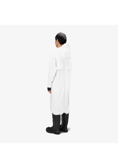 Rains Longer Unisex Beyaz Yağmurluk