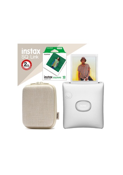 Fujifilm Instax SQ Link Ex D Akıllı Telefon Yazıcısı + Seti 3 Beyaz