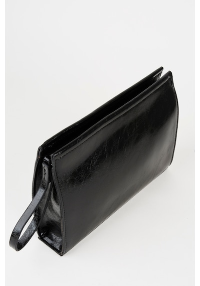 Vivaq Kadın Petunya Siyah Astarlı Suni Deri Bilek Askılı Portföy El Ve Clutch Çanta SİYAH