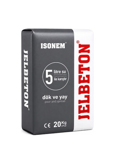 İsonem Kendiliğinden Yayılan Jelbeton 20 Kg Gri Diğer