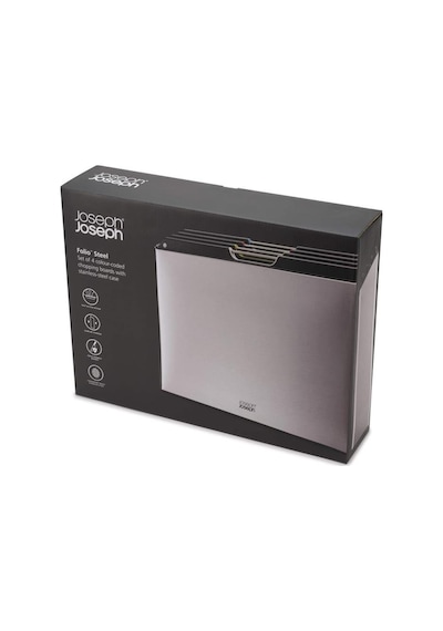 Joseph Joseph Folio Standlı Kesme Tahtası 4 Lü Çelik Gri 60170