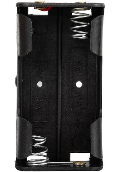 Powermaster Ic-233a Plastik Siyah Aa 2'li Pil Yuvası