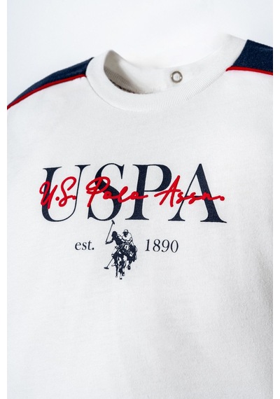 U.s. Polo Assn. Erkek Bebek Beyaz Şort Takım 5274-50002 Beyaz