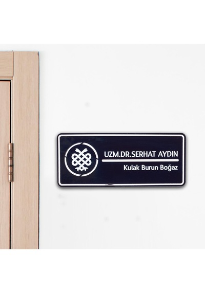 Doktora Özel Kapı İsimlik Tabelası Ofis Yönlendirme Kapı İsimlik Doktor Tabela