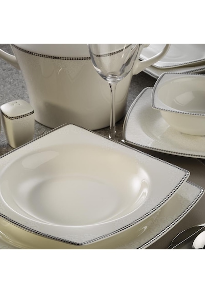 Kütahya Porselen Bone Mare 62 Parça Yemek Takımı Dekor 1074420