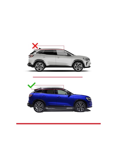 Renault Austral 2022 Ve Sonrası İle Uyumlu Ace-2 Ara Atkı Tavan Barı Siyah
