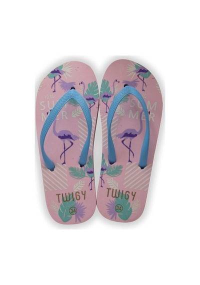 Twigy Haya Çocuk Parmak Arası Terlik Pembe 28/35 WPP0863 Pembe