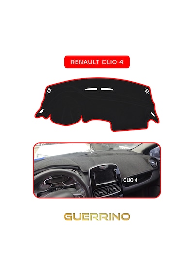 Renault Clio 4torpido Koruma Halısı Kırmızı Kenar