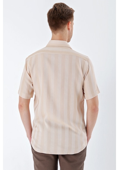 İmza Koyu Bej Kısa Kollu Desenli Armürlü Sert Yaka Cepsiz Klasik Comfort Fit Gömlek 1004230204-koyu Bej Koyu Bej İmza Koyu Bej Kısa Kollu Desenli Armürlü Sert Yaka Cepsiz Klasik Comfort Fit Gömlek 1004230204-koyu Bej Koyu Bej