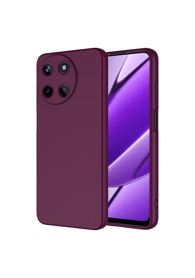 Realme 11 4g Kılıf Yumuşak Silikon Kamera Korumalı Lansman Pazarplus Kırmızı