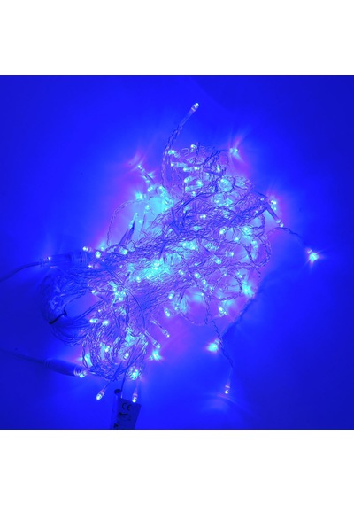 Saçak Led Işık Perde Aydınlatma 2m İç Sarkıt Yılbaşı Süsü Mavi