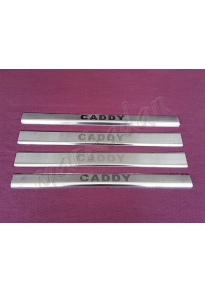 WOC Chrome VW Caddy Krom Kapı Eşiği 2015-2020 4 Parça Paslanmaz Ç