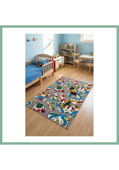 Bşkvirgo Youdayhomecollection Rugkids Halı Model Oturma Odası Halısı Ebat: 80x150 Bsk2026 Çok Renkli