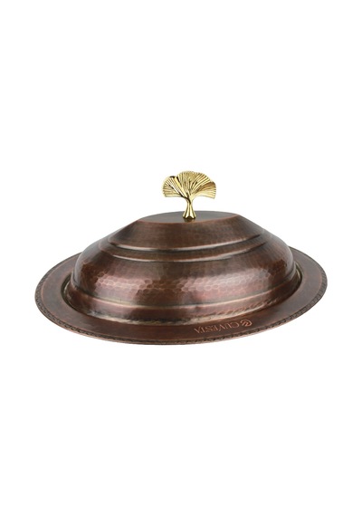Cuvesta Modern Şef Tipi El Yapımı Bakır Sunumluk 35cm